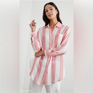 Rails Jaylin playa strip shirt, size S